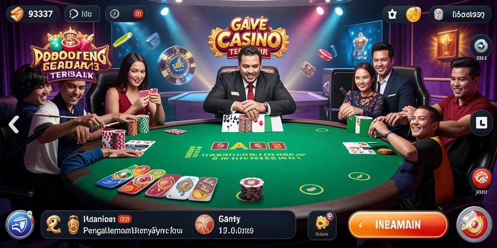 Tampilan gameplay Live Casino yang menarik di 93337.