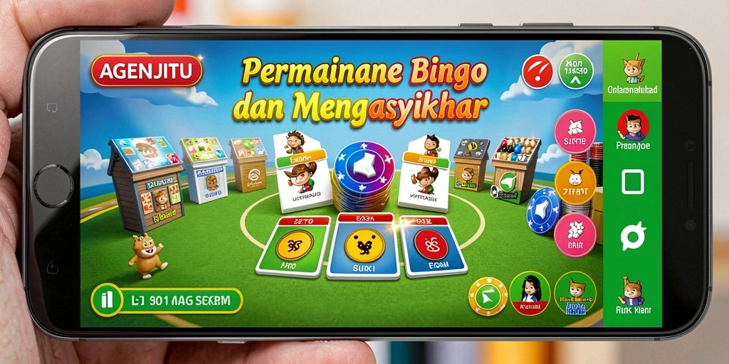Tampilan gameplay AGENJITU yang penuh warna dan mengasyikkan.