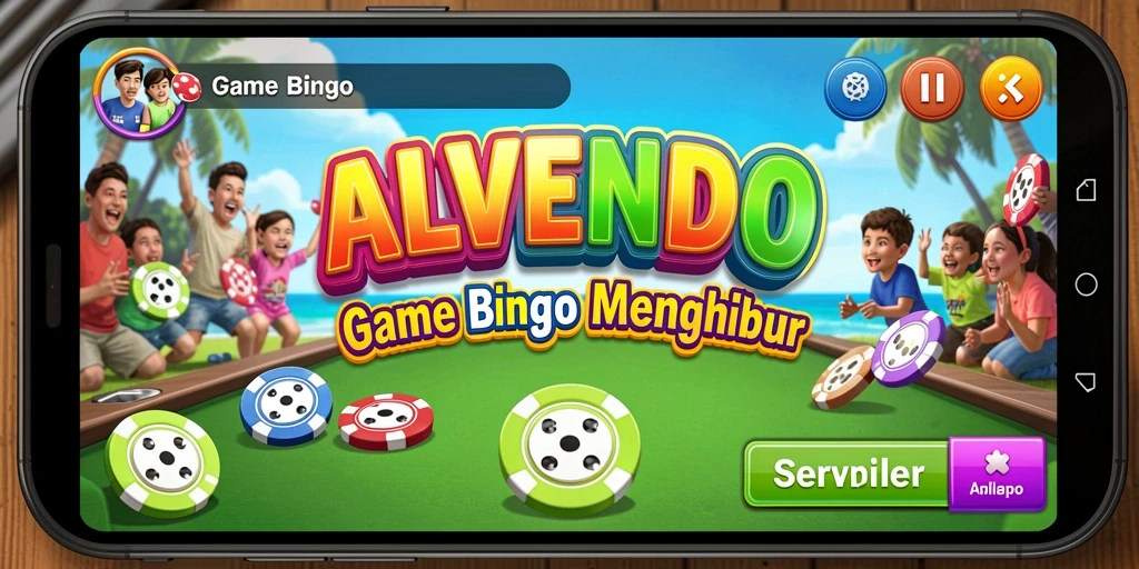 Tampilan menarik dari gameplay Bingo di ALVENDO.