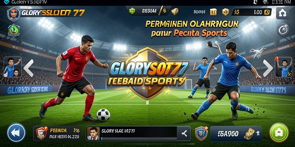 Tampilan gameplay seru di GLORYSLOT777 dengan banyak aksi olahraga.
