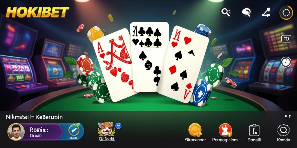 Tampilan gameplay Domino yang seru dan mengasyikkan di HOKIBET.