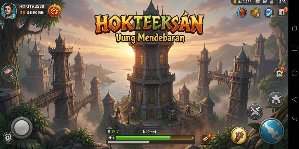 Screenshot yang menunjukkan aksi seru permainan Tower Defense HOKITERUS88.