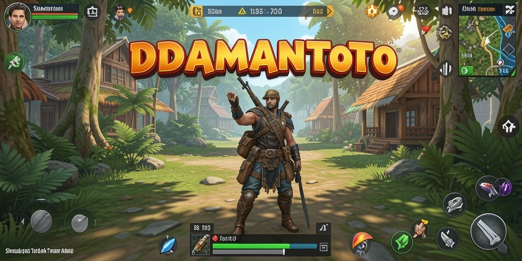 Screenshot gameplay <strong>IDAMANTOTO</strong> menampilkan interaksi antar karakter yang dinamis.