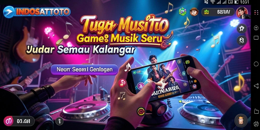 Gameplay seru INDOSATTOTO dengan berbagai genre musik.