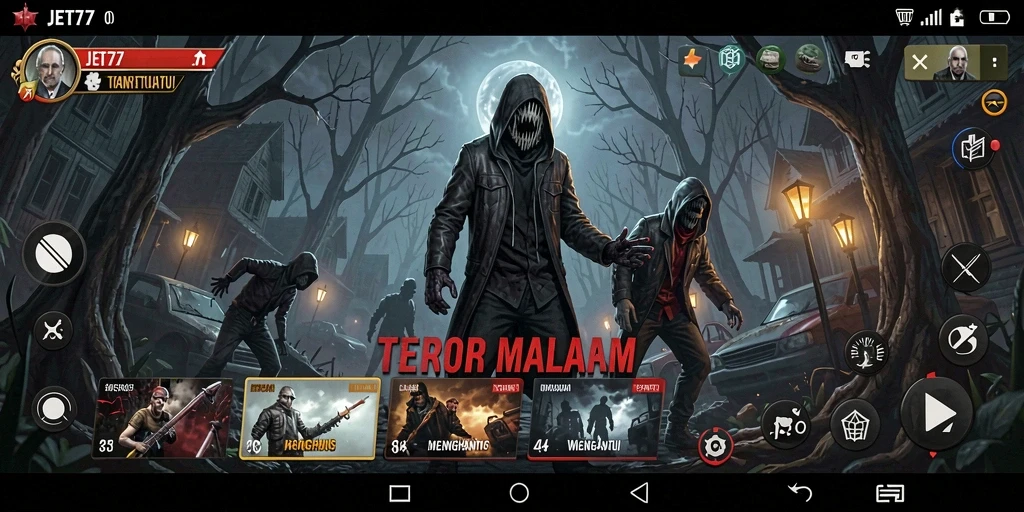 Gameplay mencekam JET77 yang menghadirkan teror nyata.