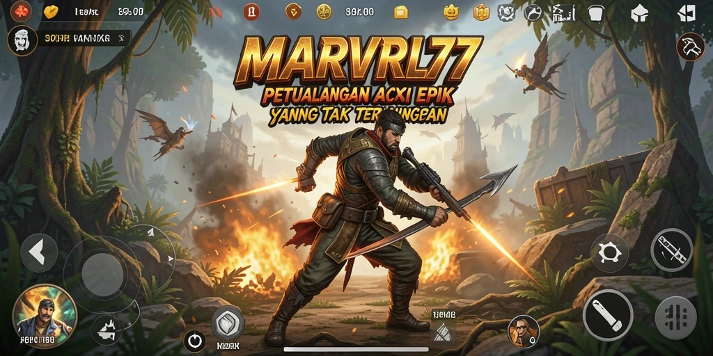 Gameplay MARVRL77 yang mendebarkan dengan aksi penuh kecepatan.