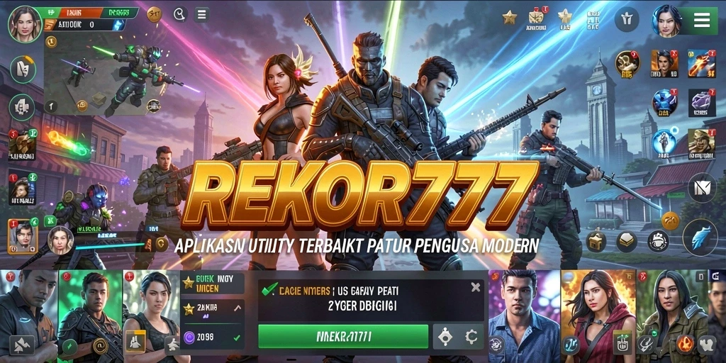 Tampilan antarmuka pengguna yang intuitif dari REKOR777.